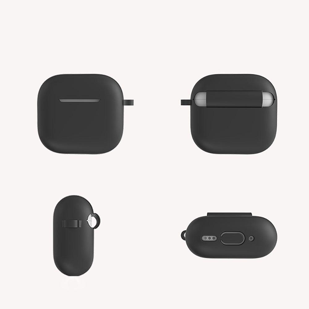 Apple Airpods 4 Zore Standart Silikon Kılıf Lavendery Gray