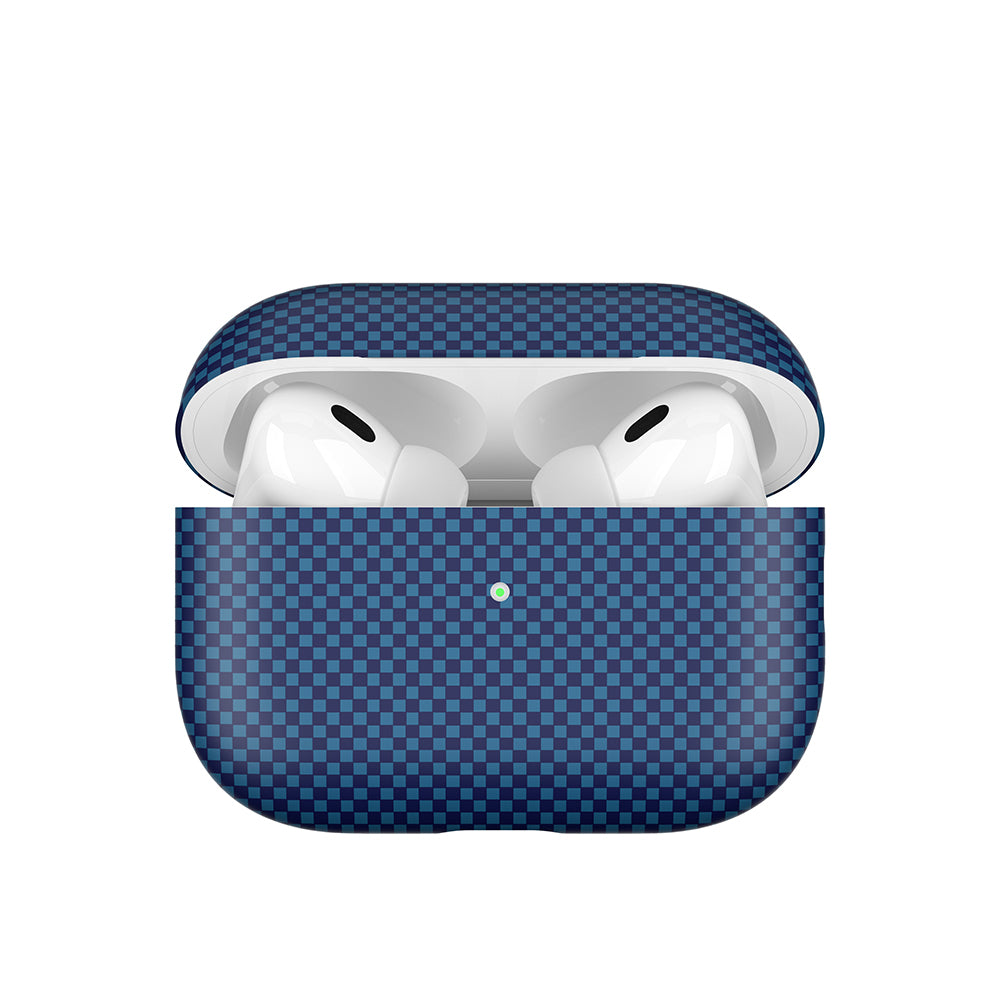 Apple Airpods Pro 2 Zore Airbag 43 600D Karbon Fiber Kulaklık Kılıfı Lacivert