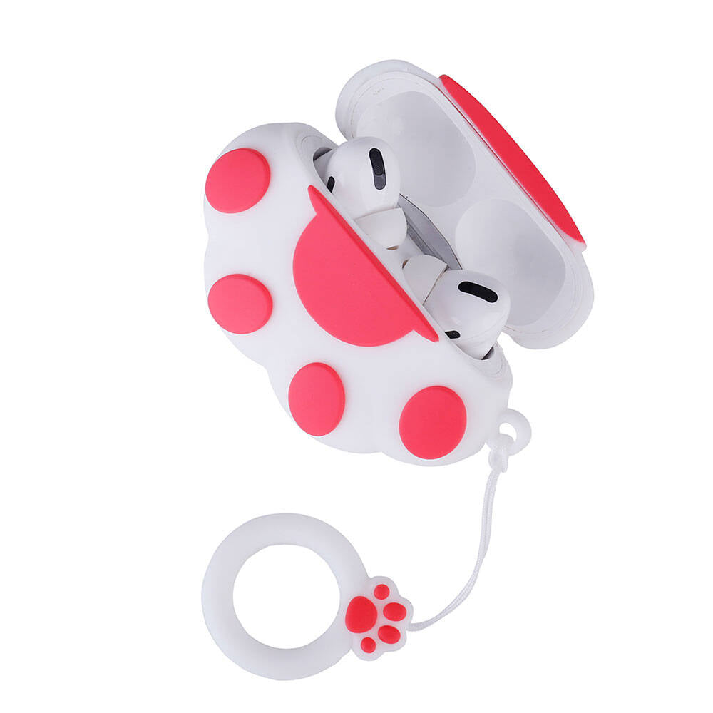 Apple Airpods Pro 2 Zore TPU Kabartma Figürlü İpli Airbag 37 Silikon Kılıf NO59