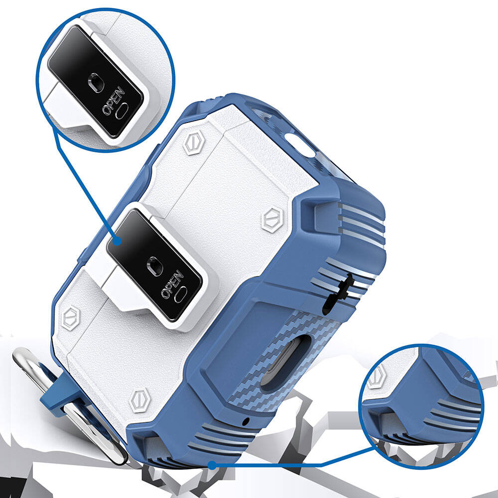 Apple Airpods Pro Zore Airbag 35 Darbelere Karşı Dayanıklı Düğmeli Kılıf Siyah