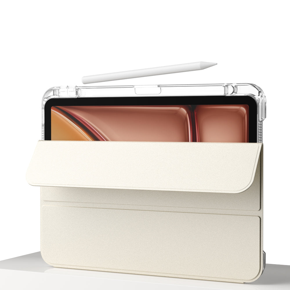 Apple iPad Air 11 2024 Kılıf Magnetik Ayrılabilen Airbagli Zore Sliding Tablet Kılıfı Siyah