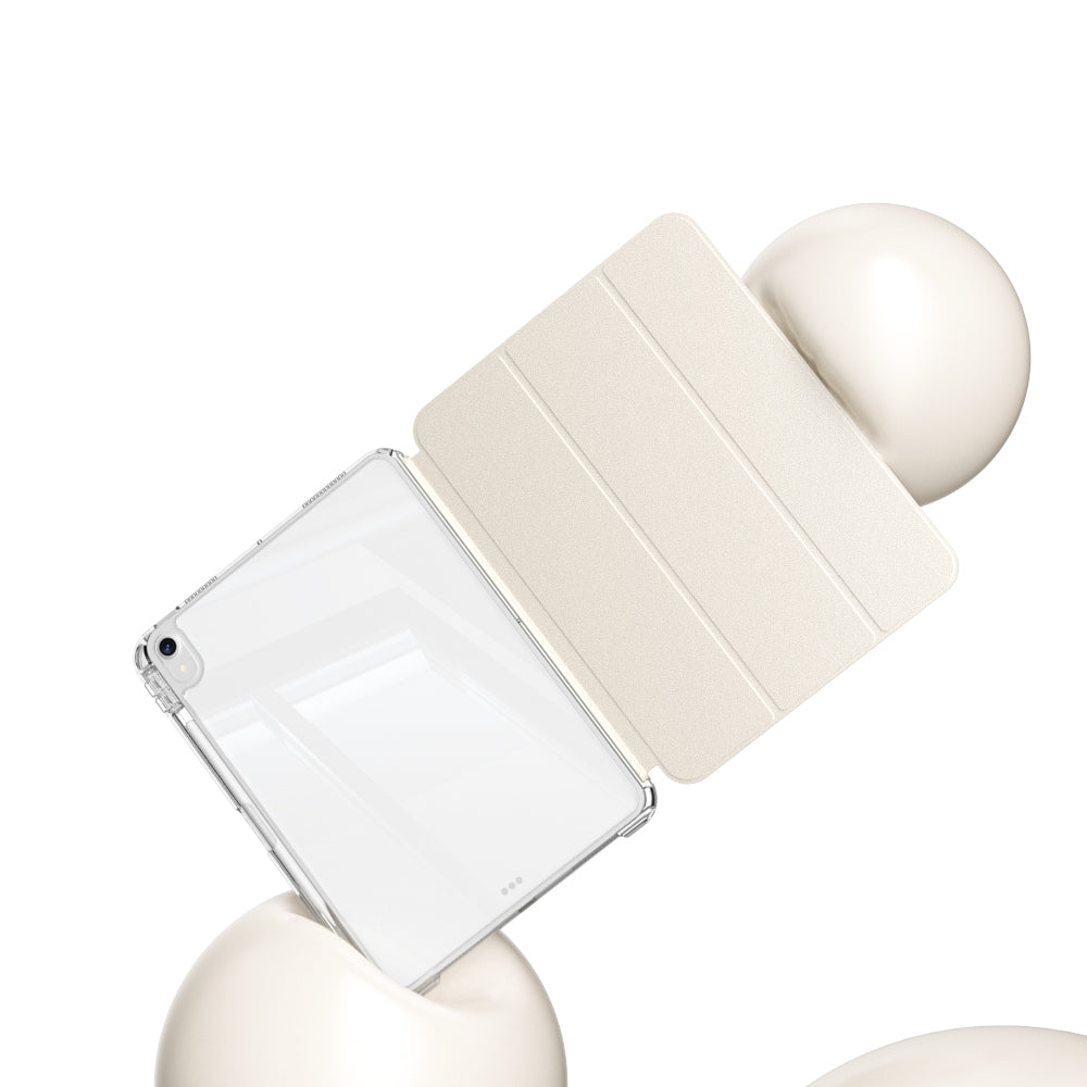 Apple iPad Air 11 2024 Kılıf Magnetik Ayrılabilen Airbagli Zore Sliding Tablet Kılıfı Açık Yeşil