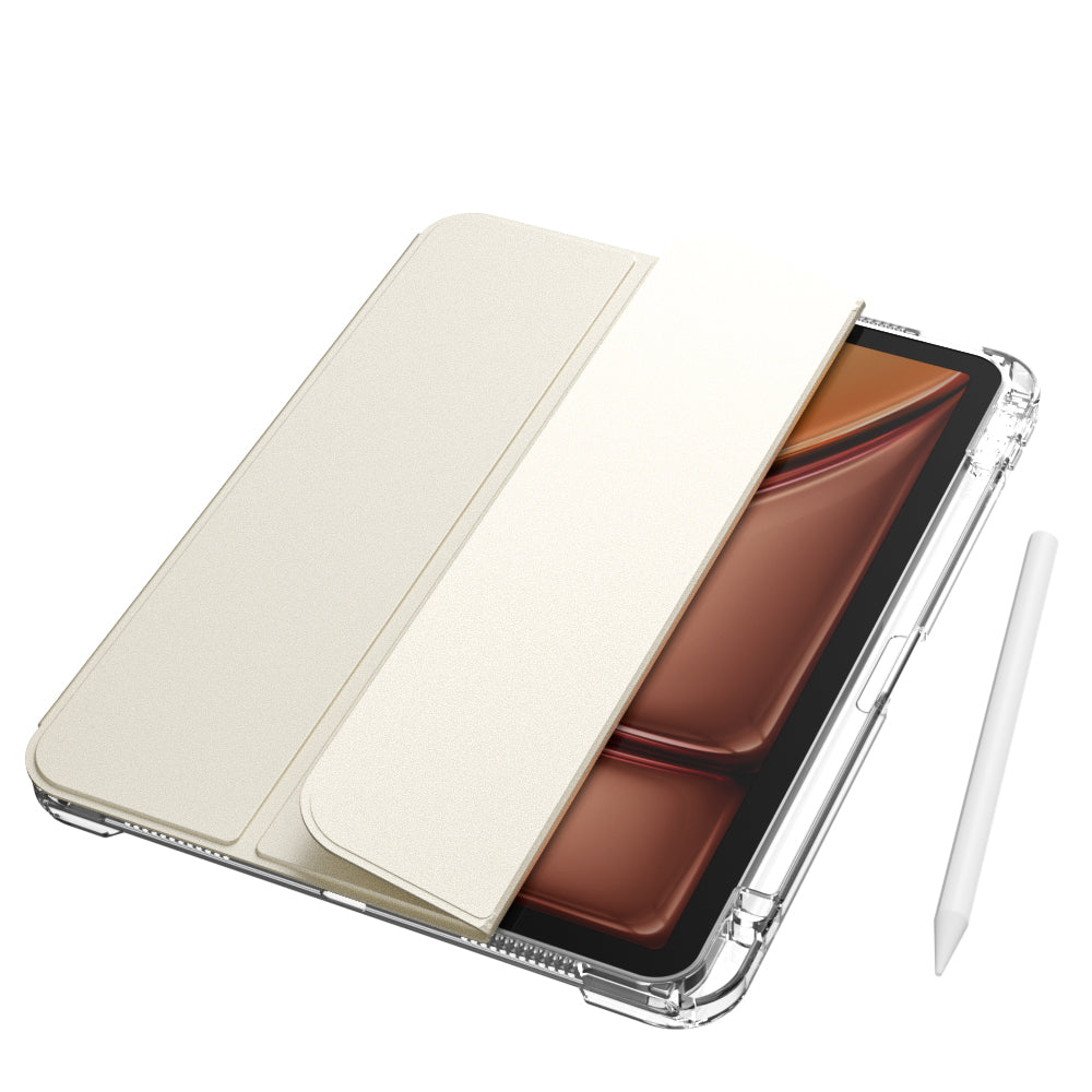 Apple iPad Air 11 2024 Kılıf Magnetik Ayrılabilen Airbagli Zore Sliding Tablet Kılıfı Siyah