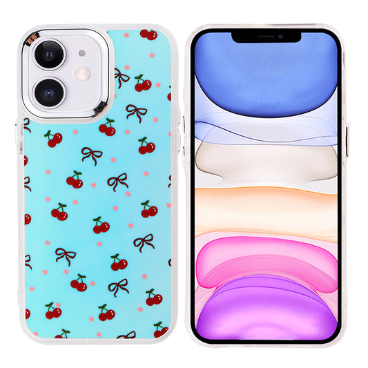 Apple iPhone 11 Kılıf Airbag Tasarımlı Zore Hadra Kapak Kiraz