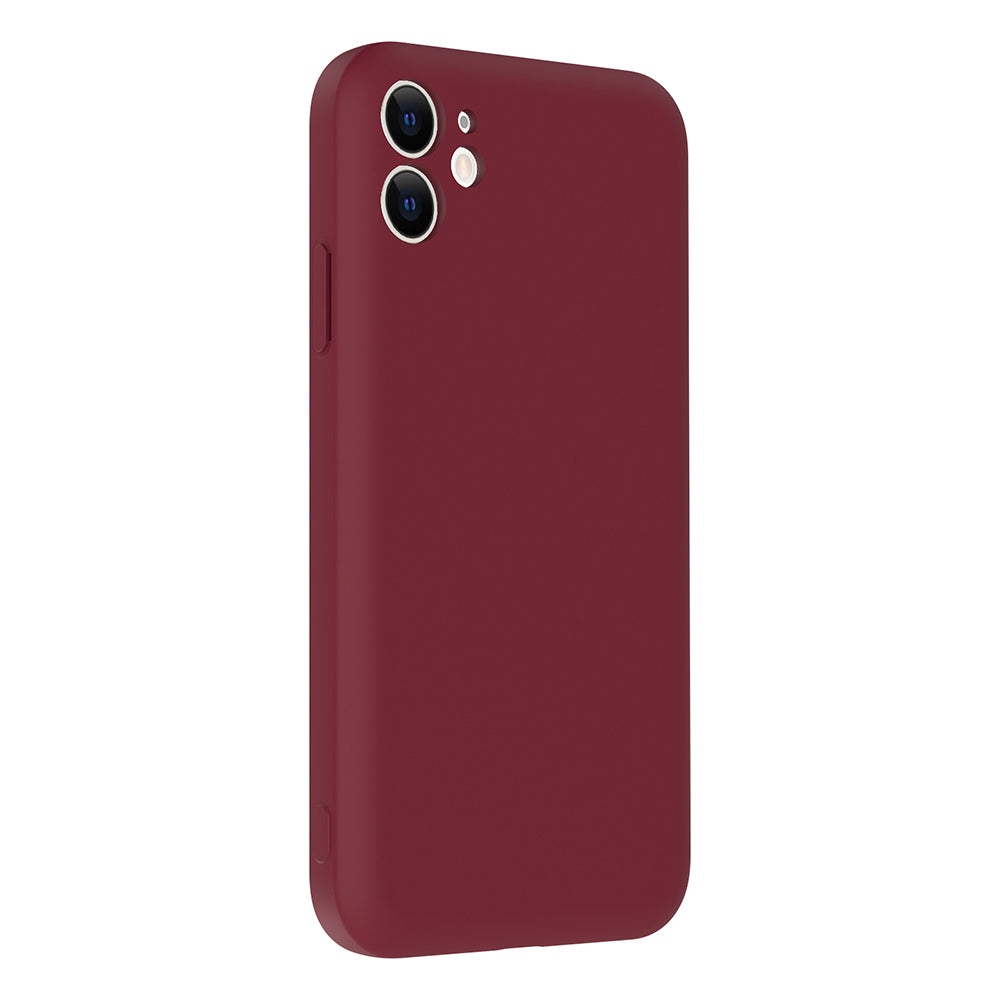 Apple iPhone 11 Kılıf Kamera Korumalı Kartlık Hazneli Zore Vitra Kapak Mürdüm
