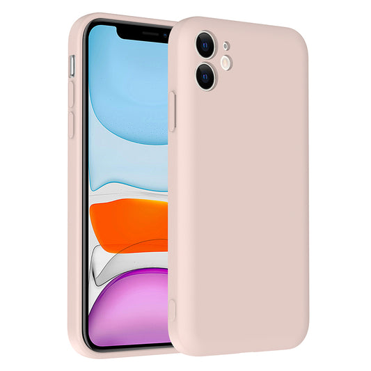Apple iPhone 11 Kılıf Kamera Korumalı Kartlık Hazneli Zore Vitra Kapak Pembe