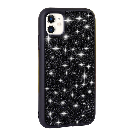 Apple iPhone 11 Kılıf Parlak Taşlı Tasarım Zore Pırlanta Kapak Siyah