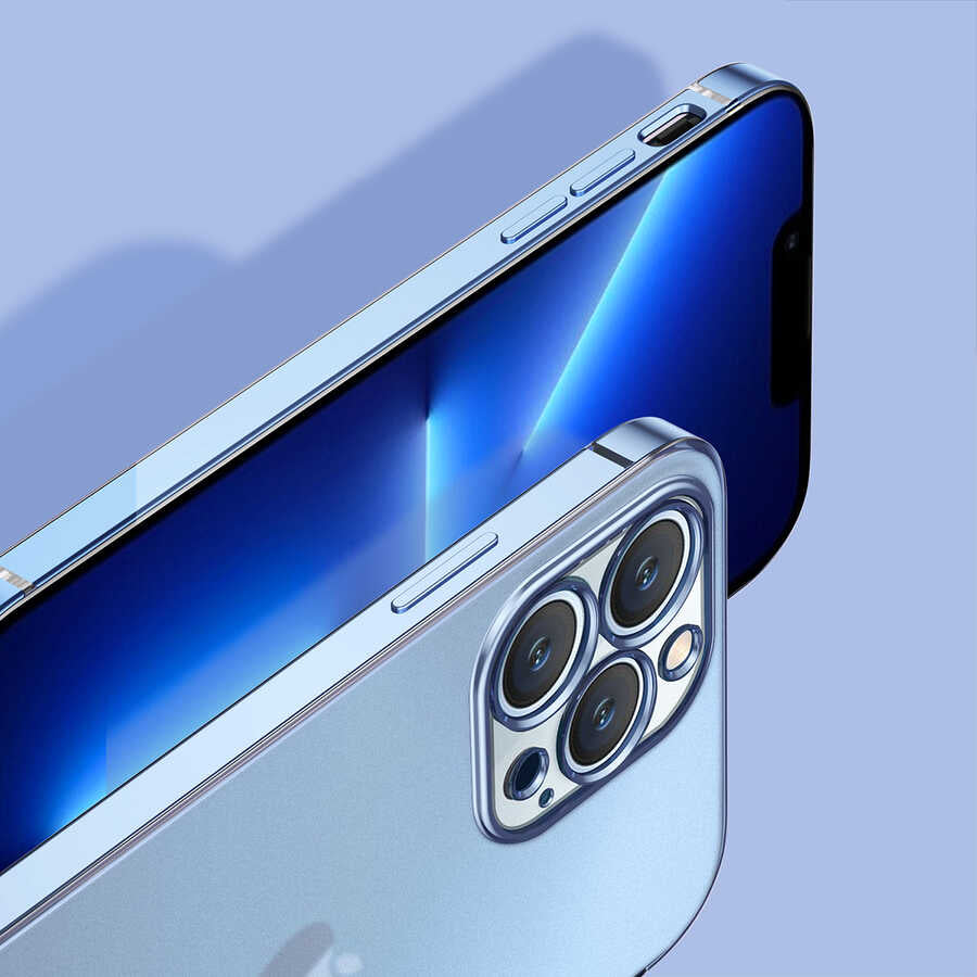 Apple iPhone 12 Kılıf Zore Mat Gbox Kapak Gold