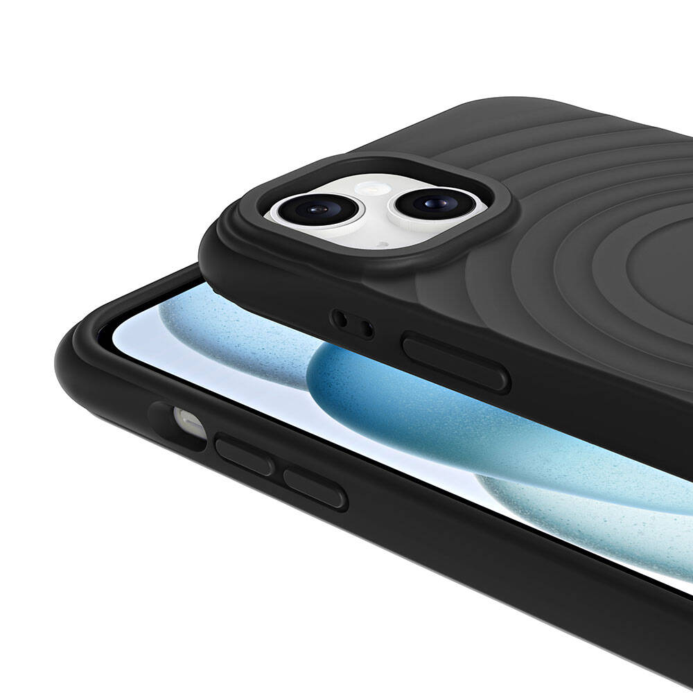 Apple iPhone 13 M-safe Şarj Özellikli Airbagli Mat Görünümlü Zore Hepi Kapak Derin Mor