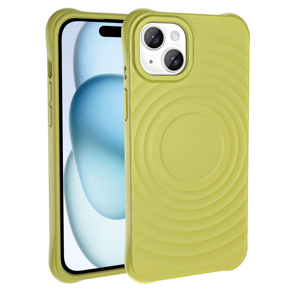 Apple iPhone 13 M-safe Şarj Özellikli Airbagli Mat Görünümlü Zore Hepi Kapak Beyaz