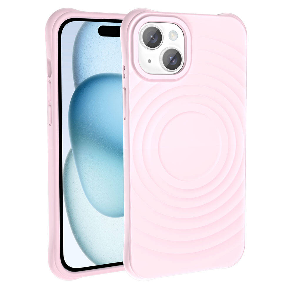 Apple iPhone 13 M-safe Şarj Özellikli Airbagli Mat Görünümlü Zore Hepi Kapak Yeşil