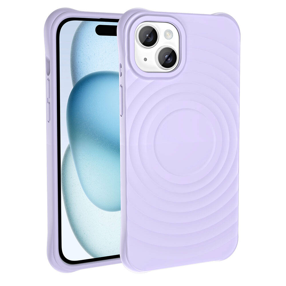 Apple iPhone 13 M-safe Şarj Özellikli Airbagli Mat Görünümlü Zore Hepi Kapak Siyah