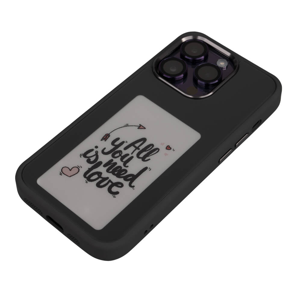 Apple iPhone 14 Kılıf Ekranı Yansıtan Zore Akıllı NFC Kapak Siyah