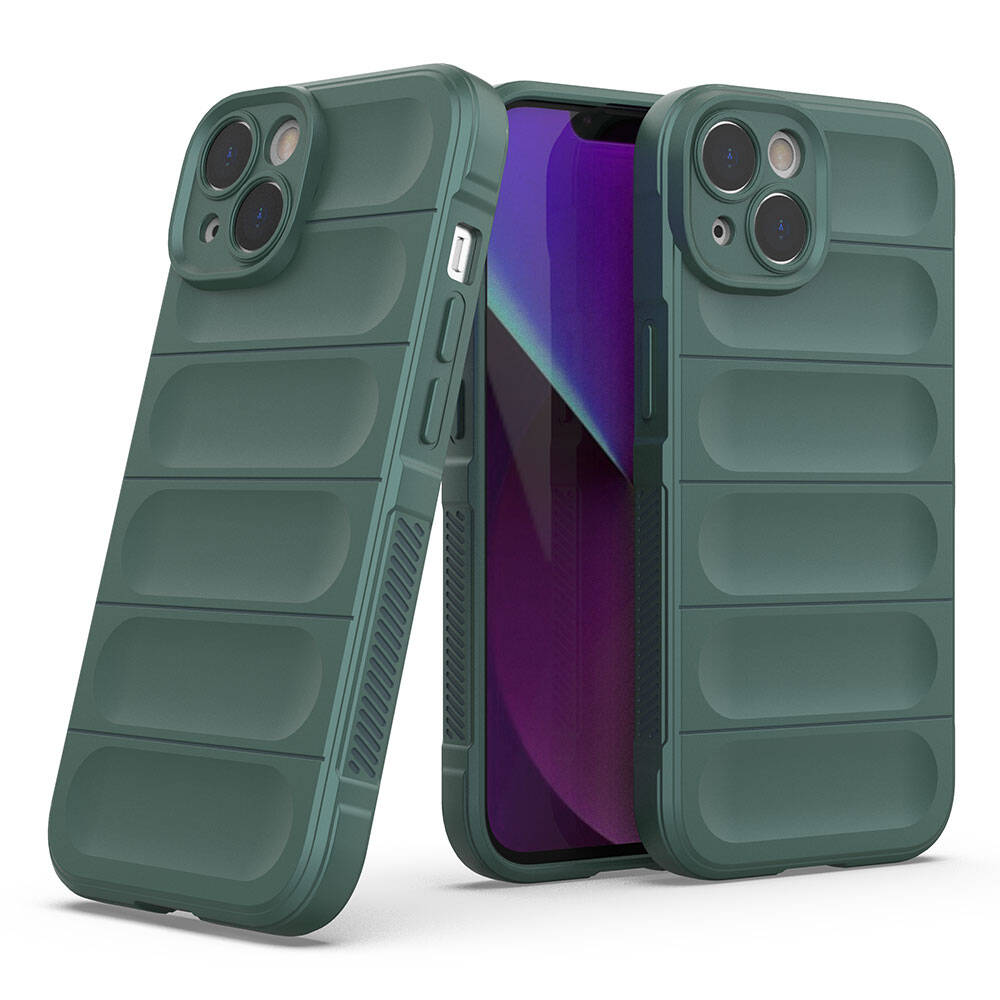 Apple iPhone 14 Kılıf Esnek TPU Oyuklu Arka Yüzey Tasarımlı Zore Etnik Silikon Kapak Siyah