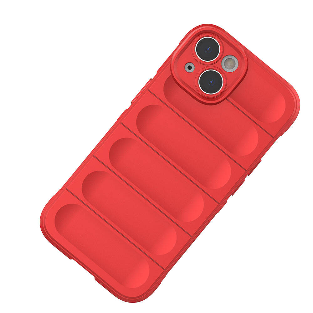 Apple iPhone 14 Kılıf Esnek TPU Oyuklu Arka Yüzey Tasarımlı Zore Etnik Silikon Kapak Lacivert