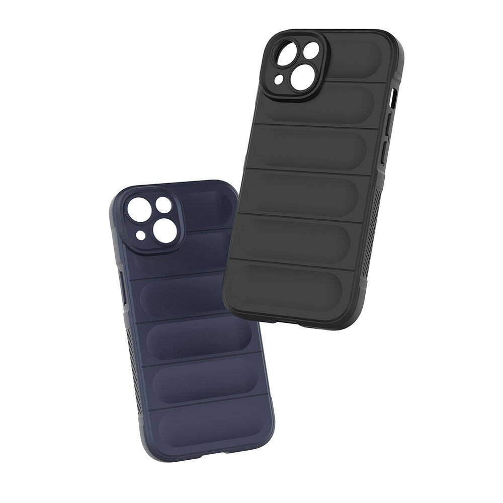 Apple iPhone 14 Kılıf Esnek TPU Oyuklu Arka Yüzey Tasarımlı Zore Etnik Silikon Kapak Siyah