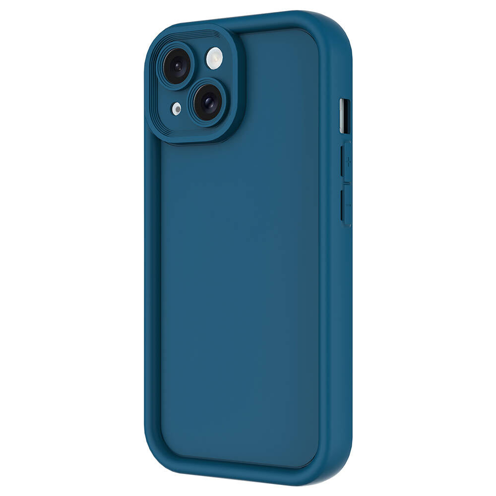 Apple iPhone 14 Kılıf Kamera Korumalı Zore Ananas Kapak Pembe Koyu
