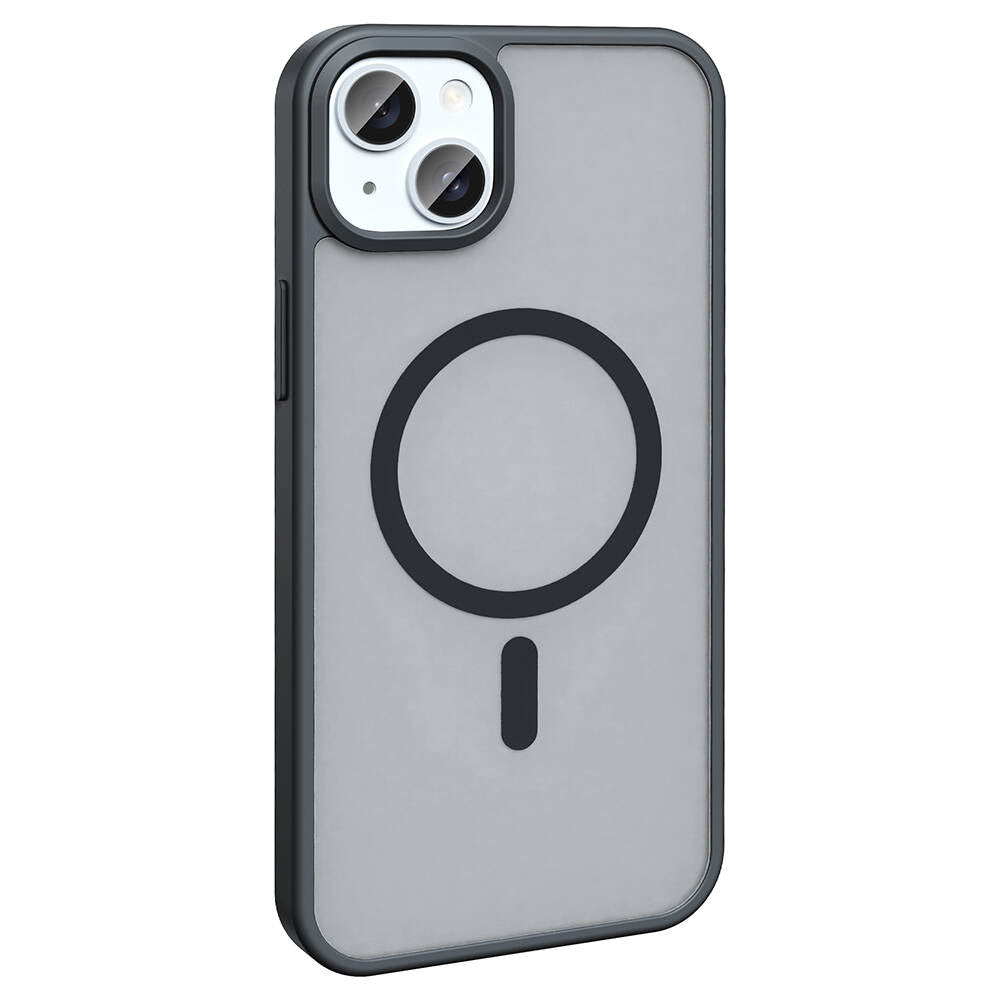 Apple iPhone 14 Kılıf M-safe Şarj Özellikli Mat Arka Yüzey Zore Sio Kapak Lila