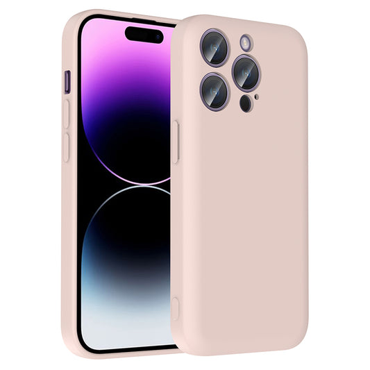 Apple iPhone 14 Pro Kılıf Kamera Korumalı Kartlık Hazneli Zore Vitra Kapak Pembe