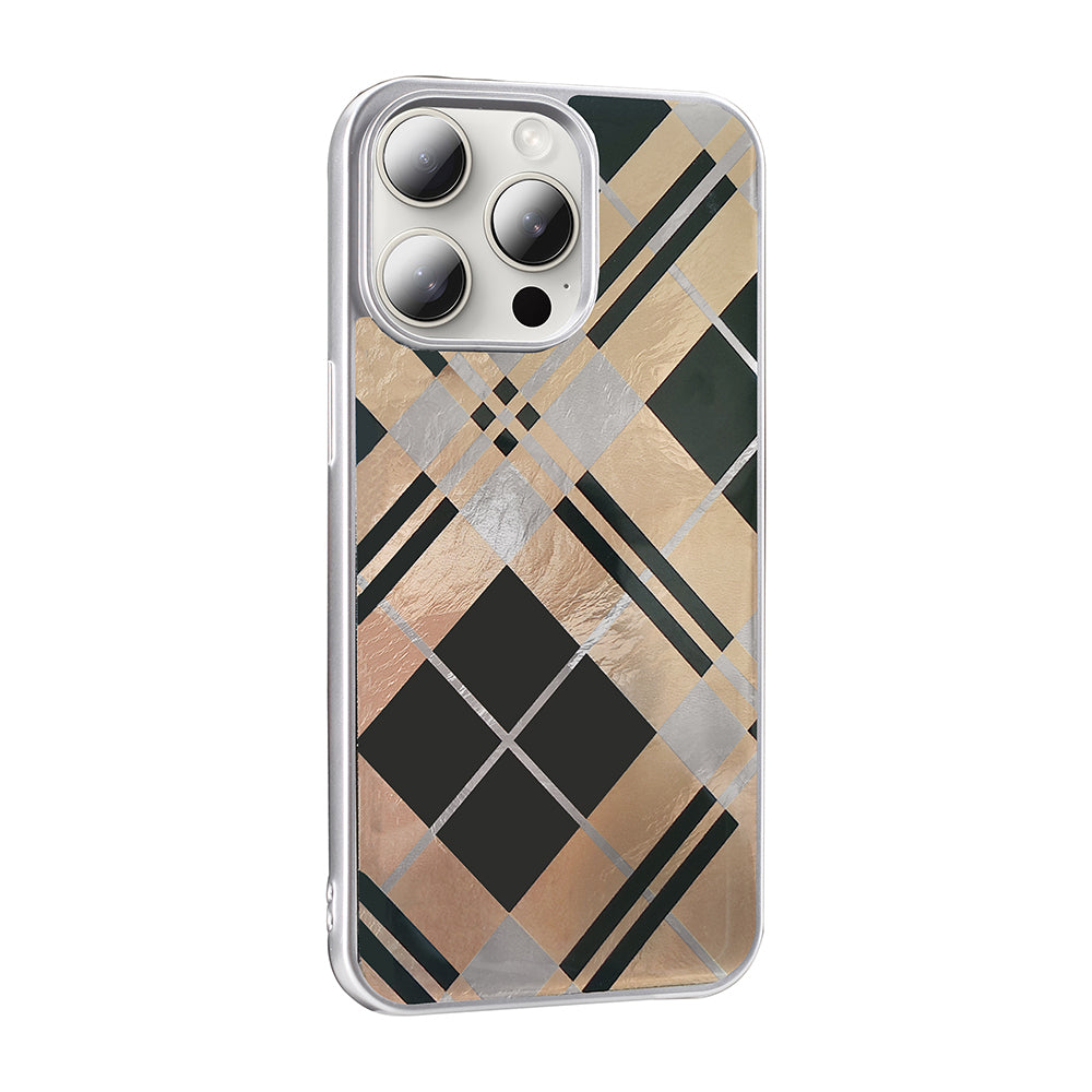 Apple iPhone 14 Pro Max Kılıf Desenli Zore Mep Kapak Gold Leopar
