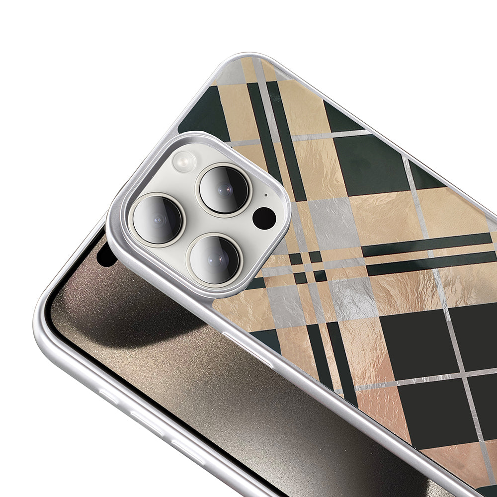Apple iPhone 14 Pro Max Kılıf Desenli Zore Mep Kapak Gold Leopar