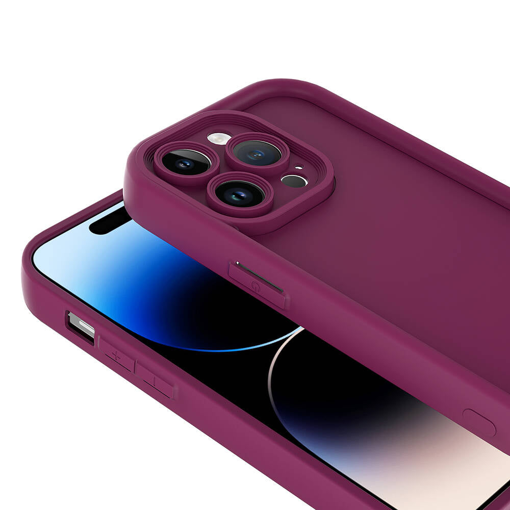 Apple iPhone 14 Pro Max Kılıf Kamera Korumalı Zore Ananas Kapak Kahverengi