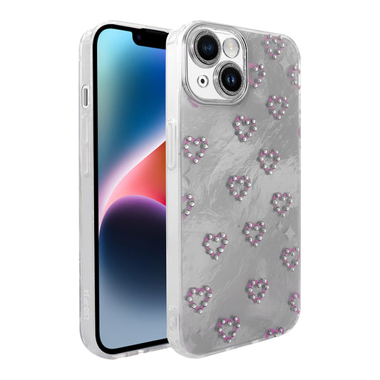 Apple iPhone 15 Kılıf Kamera Korumalı Figürlü Zore Ponti Silikon Kapak Beyaz