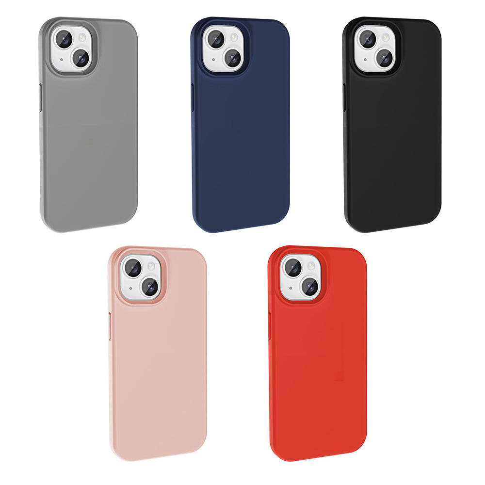 Apple iPhone 15 Plus Kılıf M-safe Şarj Özellikli Sıvı Teknolojili Silinebilir Sert Zore Kivi Kapak Siyah