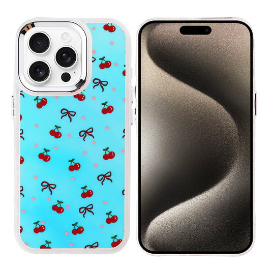 Apple iPhone 15 Pro Kılıf Airbag Tasarımlı Zore Hadra Kapak Kiraz