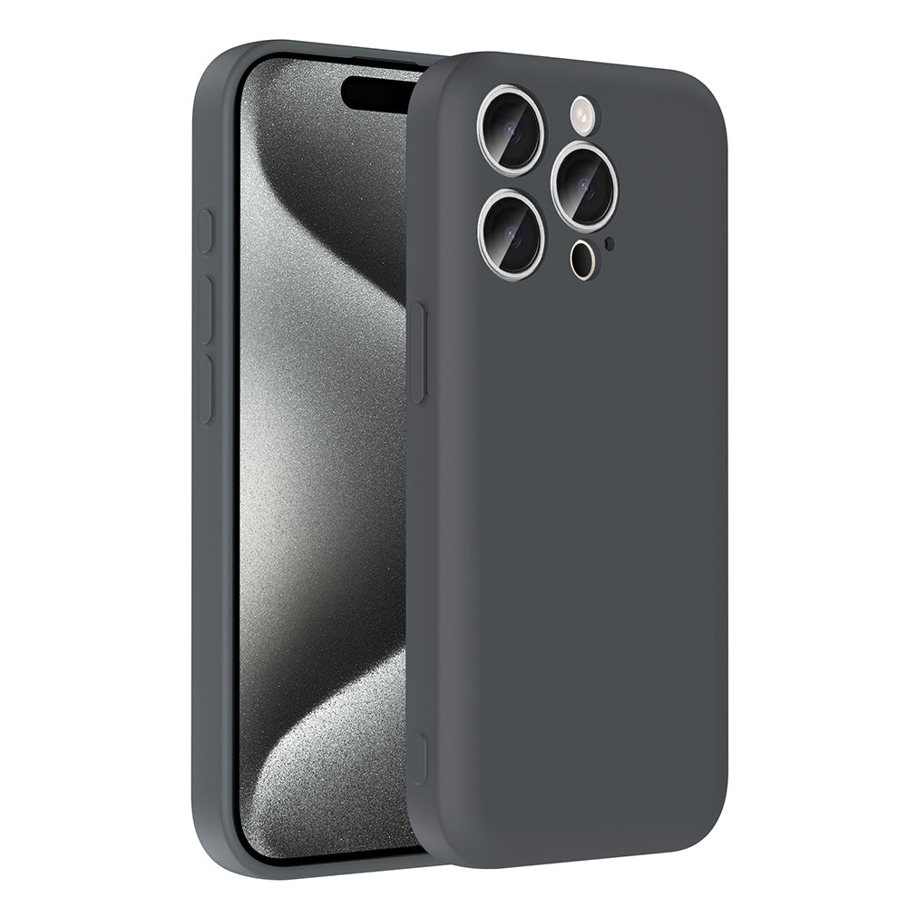 Apple iPhone 15 Pro Kılıf Kamera Korumalı Kartlık Hazneli Zore Vitra Kapak Kahverengi