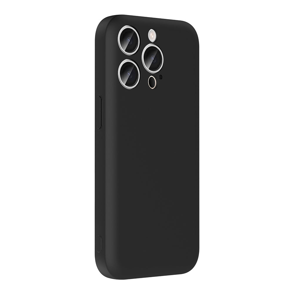 Apple iPhone 15 Pro Kılıf Kamera Korumalı Kartlık Hazneli Zore Vitra Kapak Siyah