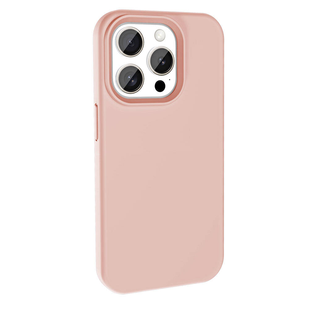 Apple iPhone 15 Pro Kılıf M-safe Şarj Özellikli Sıvı Teknolojili Silinebilir Sert Zore Kivi Kapak Koyu Gri