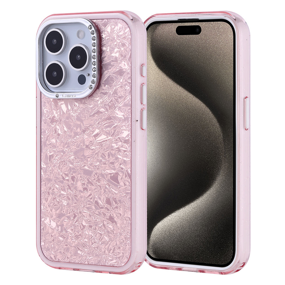 Apple iPhone 15 Pro Kılıf Taşlı Tasarımlı Zore Kapi Kapak Gold