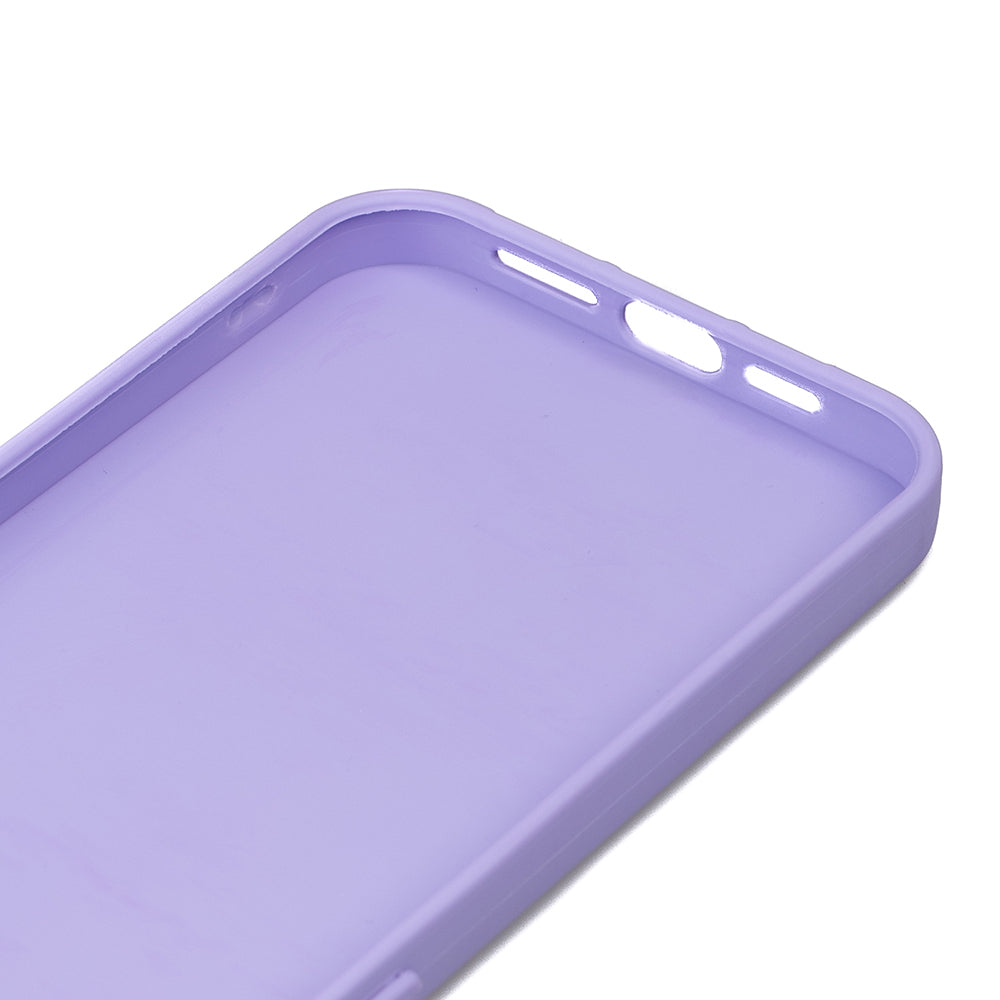 Apple iPhone 15 Pro Kılıf Zore Biye Silikon Lila