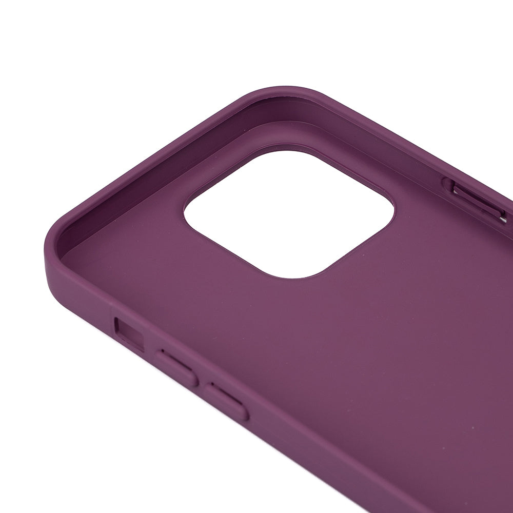 Apple iPhone 15 Pro Kılıf Zore Biye Silikon Lila