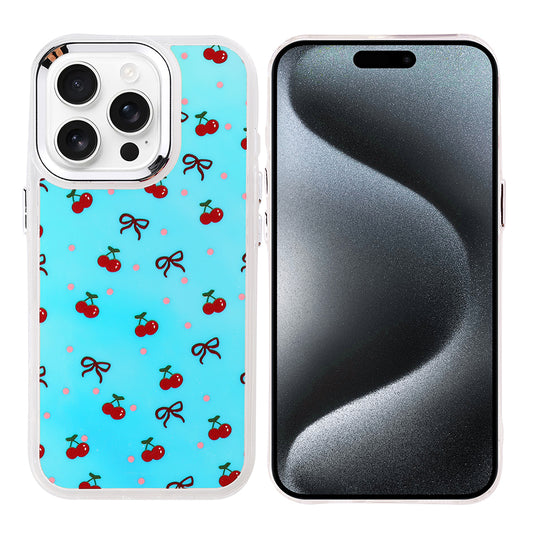 Apple iPhone 15 Pro Max Kılıf Airbag Tasarımlı Zore Hadra Kapak Kiraz