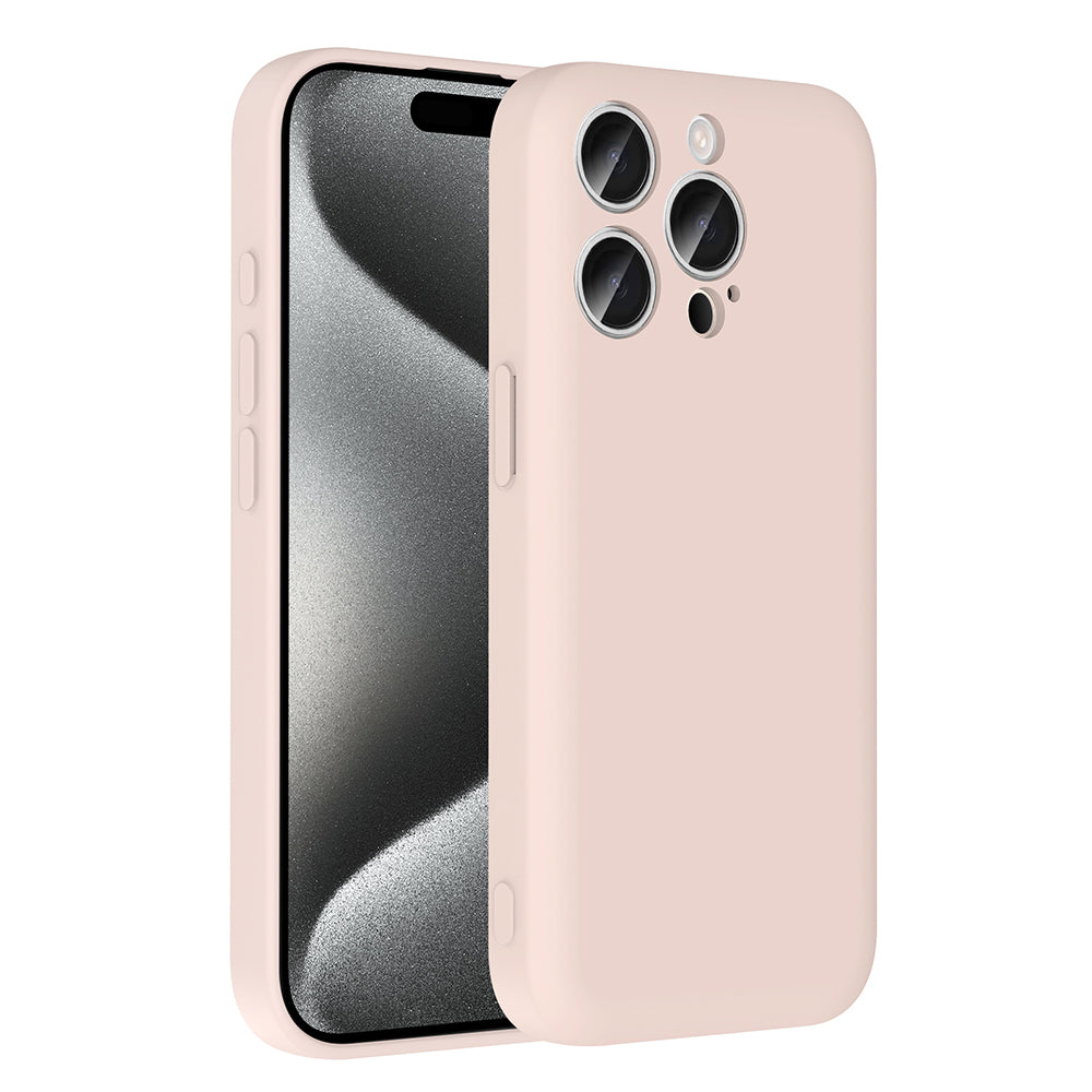 Apple iPhone 15 Pro Max Kılıf Kamera Korumalı Kartlık Hazneli Zore Vitra Kapak Pembe