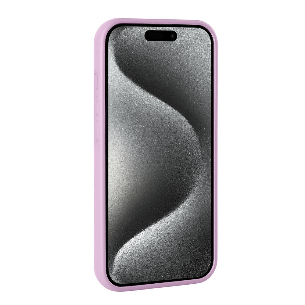 Apple iPhone 15 Pro Max Kılıf Parlak Taşlı Tasarım Zore Pırlanta Kapak Pembe