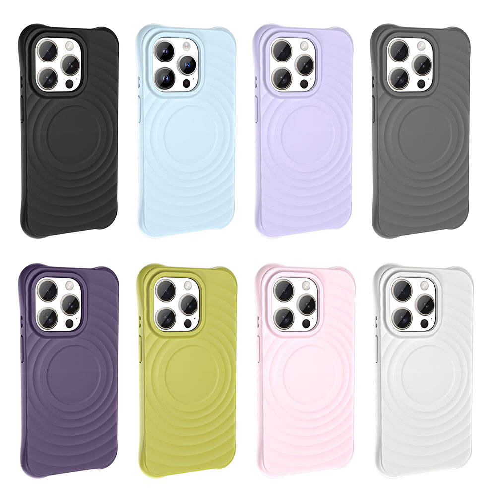 Apple iPhone 15 Pro Max M-safe Şarj Özellikli Airbagli Mat Görünümlü Zore Hepi Kapak Yeşil