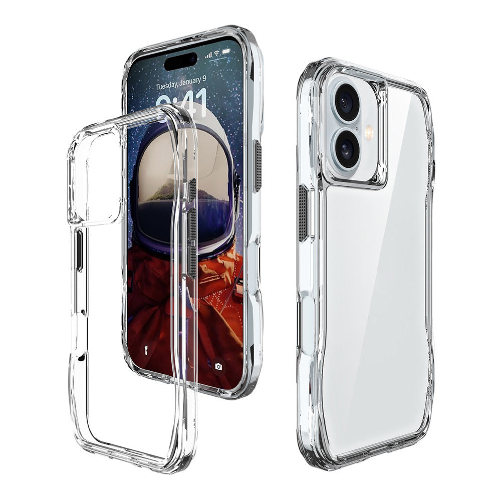Apple iPhone 16 Kılıf Airbagli Şeffaf Zore İncek Kapak Şeffaf