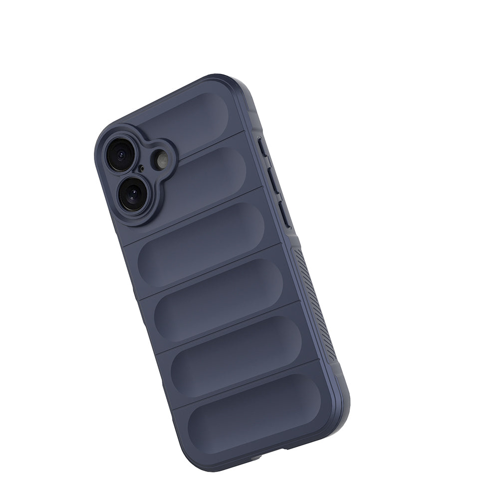 Apple iPhone 16 Kılıf Esnek TPU Oyuklu Arka Yüzey Tasarımlı Zore Etnik Silikon Kapak Siyah