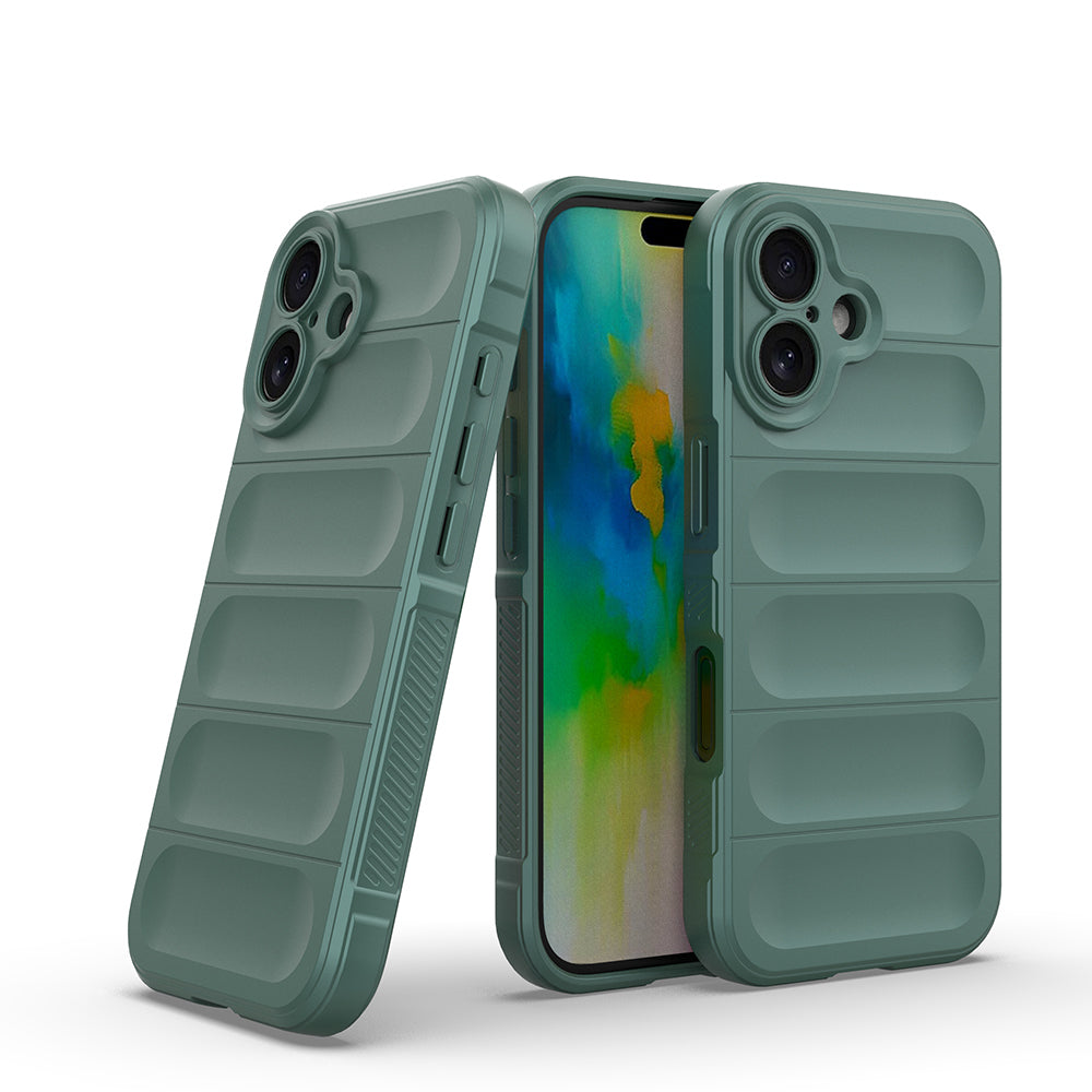 Apple iPhone 16 Kılıf Esnek TPU Oyuklu Arka Yüzey Tasarımlı Zore Etnik Silikon Kapak Lacivert