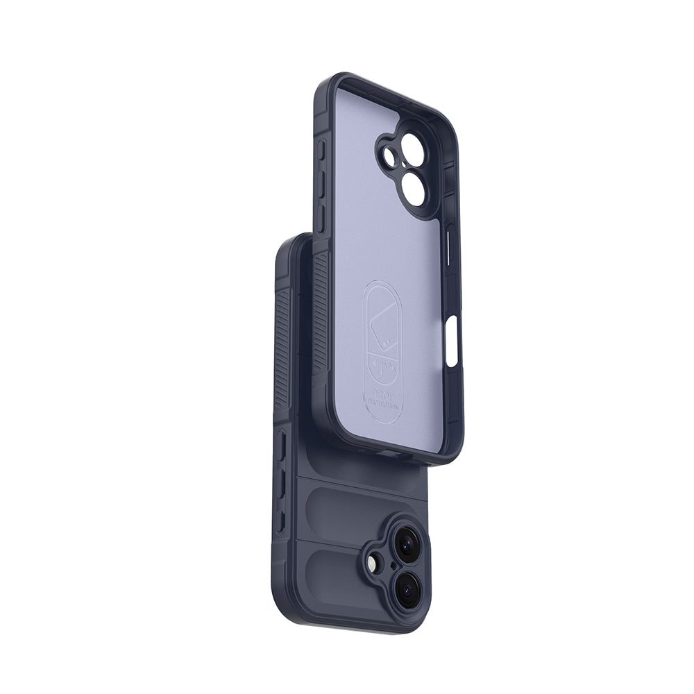 Apple iPhone 16 Kılıf Esnek TPU Oyuklu Arka Yüzey Tasarımlı Zore Etnik Silikon Kapak Siyah