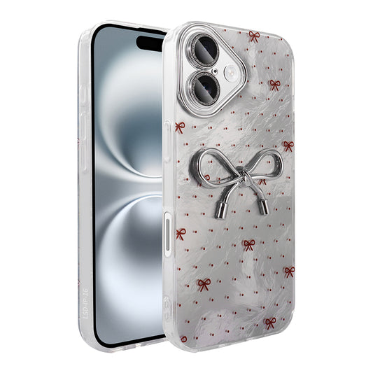 Apple iPhone 16 Kılıf Kamera Korumalı Figürlü Zore Ponti Silikon Kapak Açık Mavi