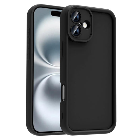 Apple iPhone 16 Kılıf Kamera Korumalı Zore Ananas Kapak Siyah