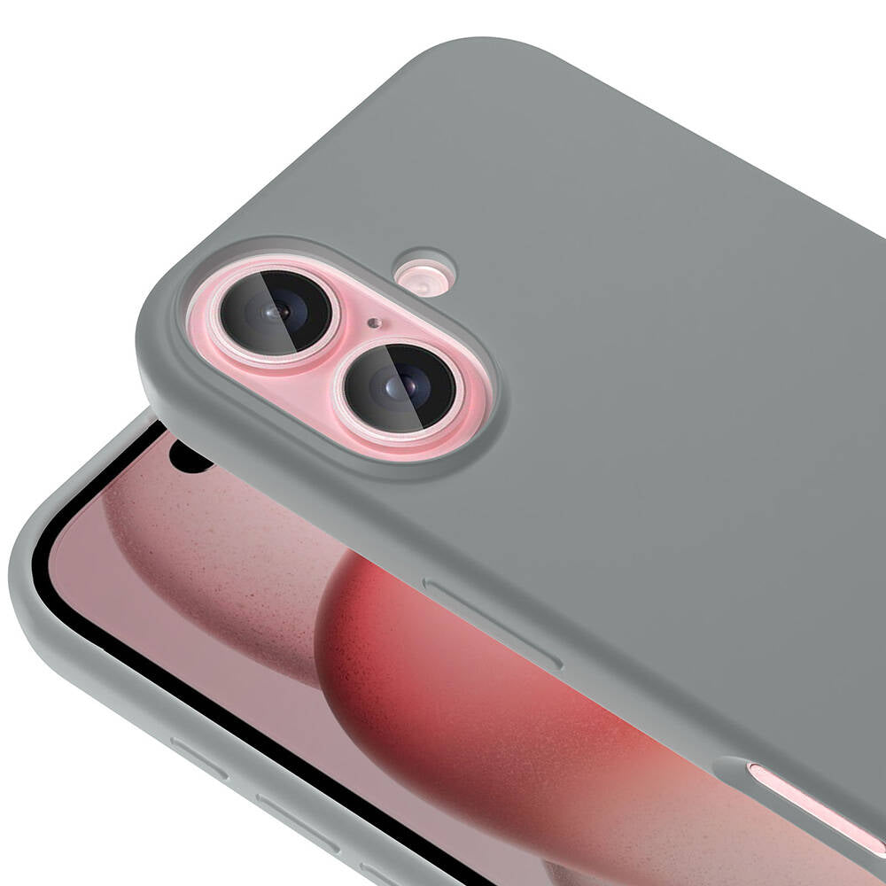 Apple iPhone 16 Kılıf M-safe Şarj Özellikli Sıvı Teknolojili Silinebilir Sert Zore Kivi Kapak Lacivert