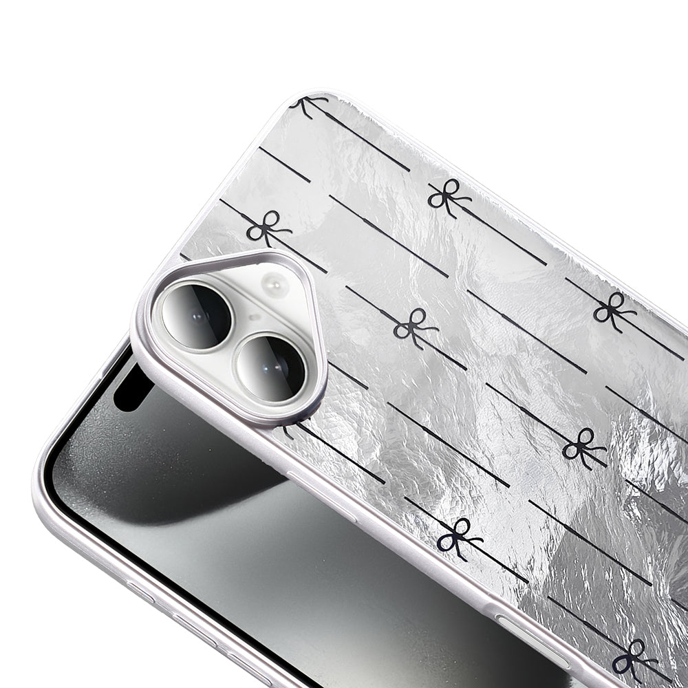 Apple iPhone 16 Plus Kılıf Desenli Zore Mep Kapak Gold Leopar