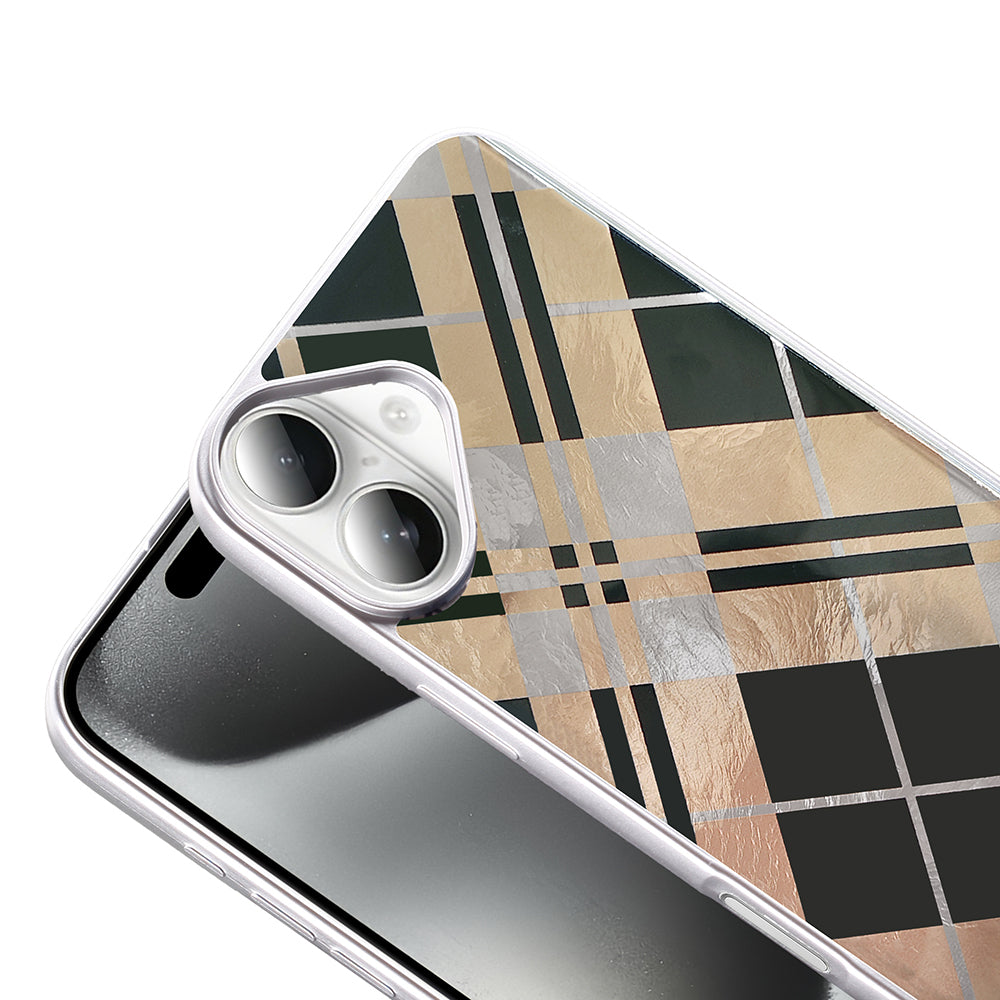 Apple iPhone 16 Plus Kılıf Desenli Zore Mep Kapak Gri Leopar