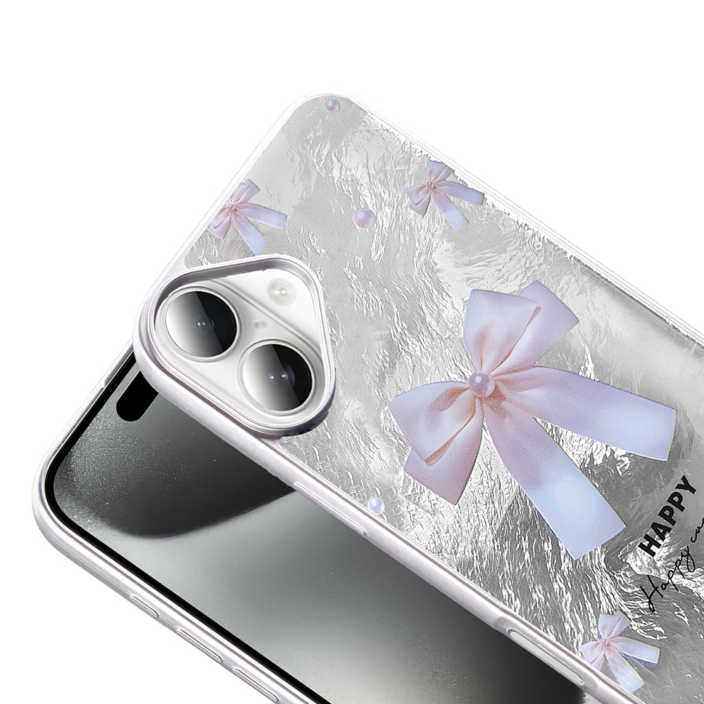 Apple iPhone 16 Plus Kılıf Desenli Zore Mep Kapak Gri Leopar