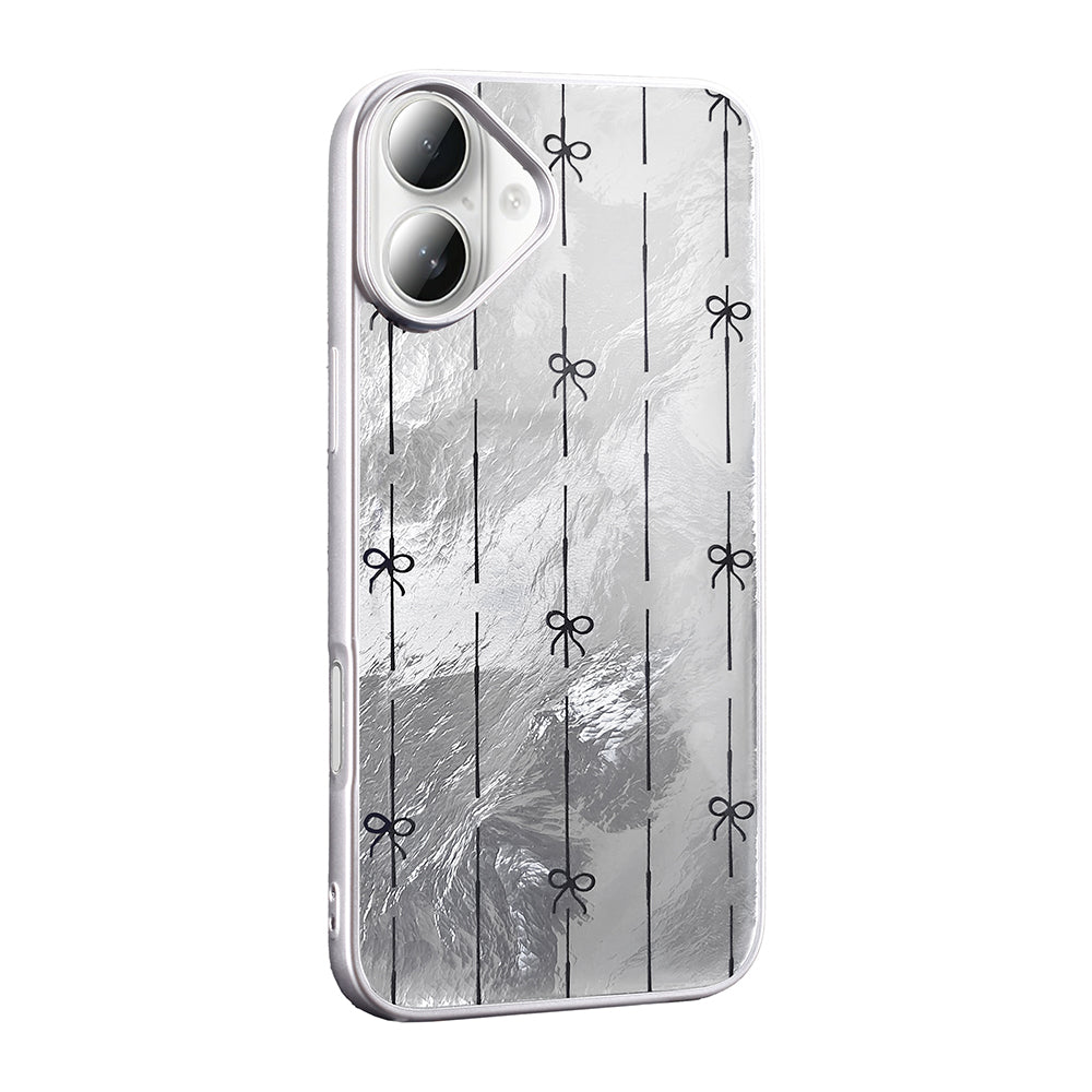 Apple iPhone 16 Plus Kılıf Desenli Zore Mep Kapak Gri Leopar